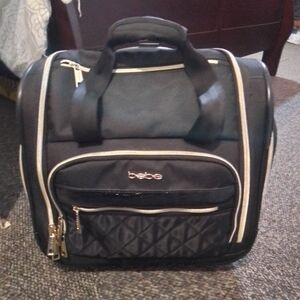 bebe Black Quilted Travel Tote